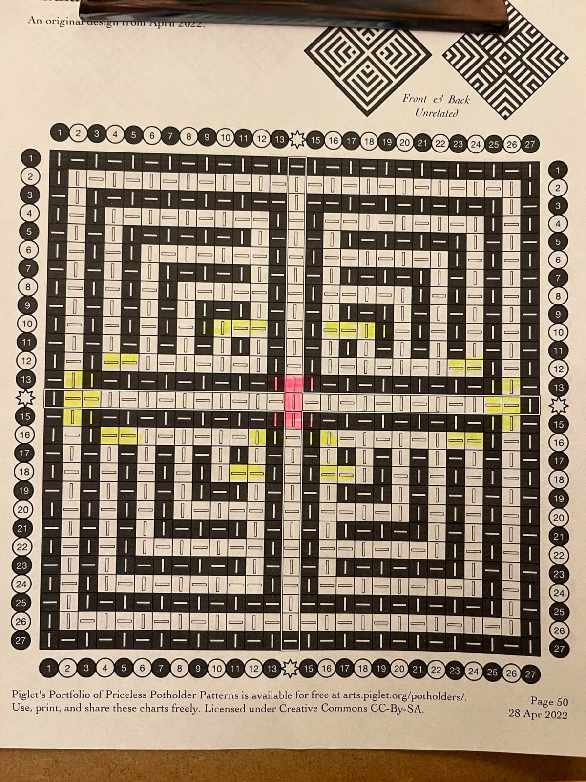 Radiating Boxes – Piglet's Potholder Patterns